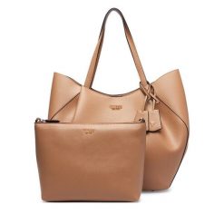 Torebka Guess. Brązowe torebki klasyczne damskie Guess, bez dodatków. Za 642.99 zł.