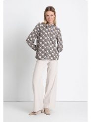 More & More Bluzka w kolorze beżowo-czarnym rozmiar: 42. Brązowe bluzki damskie More & More, bez wzorów, z wiskozy, bez kołnierzyka, bez ramiączek. Za 86.99 zł.