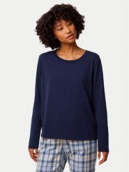 Triumph Koszulka piżamowa 10221070 Granatowy Regular Fit. Niebieskie koszule nocne i halki Triumph, bez wzorów, z bawełny, bez ramiączek. Za 119.99 zł.