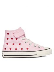 Converse Trampki Chuck Taylor All Star Hearts & Roses Easy-On A19066C Różowy. Czerwone trampki dziewczęce Converse, bez wzorów, z materiału, bez zapięcia. Za 279.99 zł.