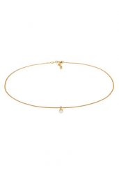 Elli Damski Choker Freshwater Pearl Pendant Classic Trend w 925 Sterling Silver Plated. Naszyjniki 1 ct. Szare naszyjniki damskie Elli, z perłą, pozłacane. Za 211.64 zł.