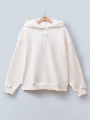 LeGer Bluza "Talea" w kolorze kremowym rozmiar: 34. Brązowe bluzy damskie LeGer, bez wzorów, z bawełny, z kapturem. Za 178.79 zł.