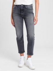 Cross Jeans Dżinsy - Regular fit - w kolorze szarym rozmiar: W27. Szare jeansy damskie Cross Jeans, z podwyższonym stanem. Za 105.38 zł.