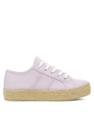 DeeZee Espadryle WSS21067-01 Fioletowy. Fioletowe espadryle damskie DeeZee, bez wzorów, z materiału, bez obcasa. Za 59.99 zł.