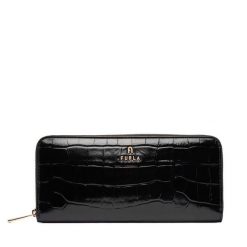 Portfel Furla. Czarne portfele damskie Furla, bez wzorów. Za 809.99 zł.