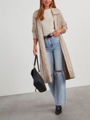 LA Angels Kardigan w kolorze beżowym rozmiar: L. Brązowe kardigany damskie LA Angels, l, bez wzorów, ze splotem. Za 195.06 zł.