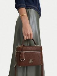 Nine West Torebka CEO- LUXE MOMENT-LDA9382 Beżowy ciemny. Brązowe kuferki damskie Nine West, bez wzorów, ze skóry, bez dodatków. Za 279.99 zł.