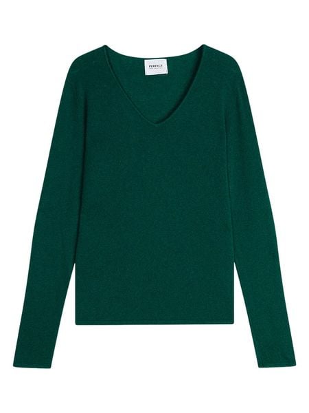 Perfect Cashmere Kaszmirowy sweter "Galise" w kolorze ciemnozielonym rozmiar: M. Zielone swetry klasyczne damskie Perfect Cashmere, m, z kaszmiru, bez kołnierzyka. Za 479.76 zł.