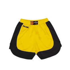 Szorty Spalding Hustle. Czarne spodenki sportowe damskie SPALDING, s, bez wzorów, z materiału, na fitness i siłownię. Za 162.50 zł.