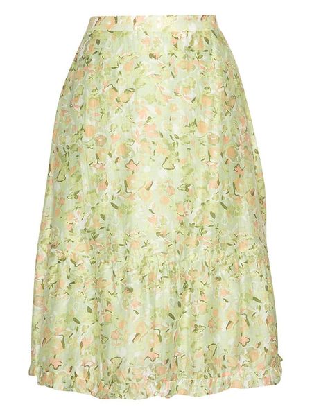 MOSS COPENHAGEN Spódnica "Sandaya" w kolorze zielonym rozmiar: M. Zielone spódnice damskie Moss Copenhagen, m, bez wzorów, midi. Za 184.95 zł.