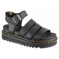 Sandały Dr. Martens Blaire Sandals W DM31520001 czarne. Czarne sandały damskie bez wzorów, z materiału, bez obcasa, na platformie, bez zapięcia. Za 767.80 zł.