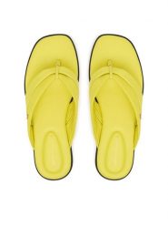 Tommy Hilfiger Japonki FW0FW09216 Żółty. Żółte klapki damskie Tommy Hilfiger, bez wzorów, ze skóry, bez obcasa, bez zapięcia. Za 359.99 zł.