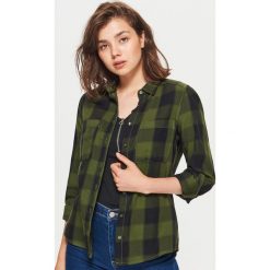 Koszula w kratę - Khaki. Brązowe koszule damskie Cropp. W wyprzedaży za 29.99 zł.