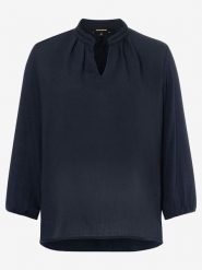 More & More Bluzka w kolorze granatowym rozmiar: 36. Niebieskie bluzki damskie More & More, bez wzorów, bez kołnierzyka, bez ramiączek. Za 56.99 zł.