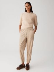 OPUS Spodnie w kolorze karmelowym rozmiar: 44. Brązowe spodnie materiałowe damskie Opus, bez wzorów, z materiału. Za 173.99 zł.