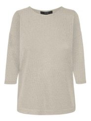 Vero Moda Sweter w kolorze beżowym rozmiar: XS. Brązowe swetry klasyczne damskie Vero Moda, xs, z włókna, bez kołnierzyka. Za 43.88 zł.