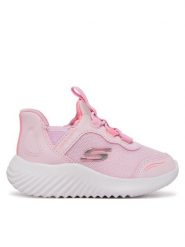 Skechers Sneakersy Bounder-Simple Cute 303585N/LTPK Różowy. Czerwone buty sportowe dziewczęce Skechers, bez wzorów, z materiału, bez zapięcia. Za 129.99 zł.