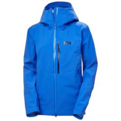 Damska kurtka turystyczna Helly Hansen Verglas BC. Niebieskie kurtki damskie Helly Hansen, na zimę, xl, bez wzorów, z dzianiny, bez kaptura. Za 1,341.50 zł.