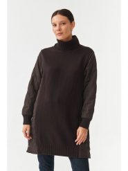 TATUUM Sukienka dzianinowa w kolorze brązowym rozmiar: XL. Brązowe sukienki damskie TATUUM, bez wzorów, z dzianiny, bez ramiączek. Za 244.22 zł.