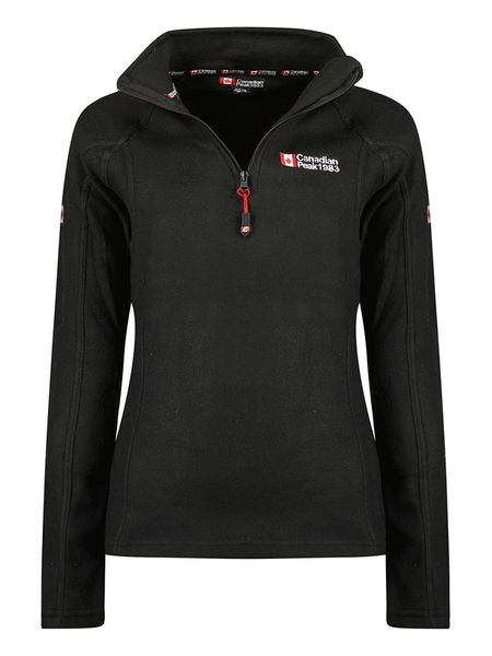 Canadian Peak Kurtka polarowa "Tugeak" w kolorze czarnym rozmiar: L. Czarne kurtki damskie Canadian Peak, l, bez wzorów, z materiału, bez kaptura. Za 113.63 zł.