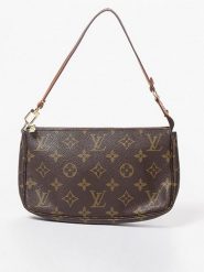 Louis Vuitton Torebka w kolorze ciemnobrązowym - 22 x 14 x 3 cm rozmiar: onesize. Brązowe torebki klasyczne damskie Louis Vuitton, z materiału, bez dodatków. Za 3,111.55 zł.