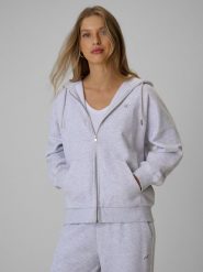 4F Bluza dresowa loose z kapturem damska - szara M. Szare bluzy damskie 4F, m, bez wzorów, z dresówki, z kapturem. Za 159.99 zł.