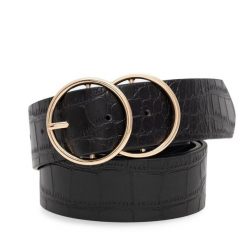 Pasek Damski Jenny Fairy. Czarne paski damskie Jenny Fairy, bez wzorów. Za 49.99 zł.