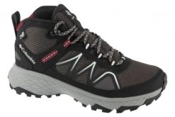 Buty trekkingowe damskie, Peakfreak Rush MId Outrdry. Szare obuwie trekkingowe damskie Columbia, z materiału, przed kostkę, bez zapięcia. Za 549.99 zł.