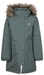 Trespass Astound - Damska kurtka przeciwdeszczowa Tp50 Spruce Green. Szare kurtki damskie Trespass, xs, bez wzorów, z futra, bez kaptura. Za 251.99 zł.