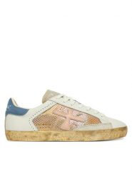 Premiata Sneakersy Stevend Var 6666 Écru. Obuwie sportowe damskie Premiata, ze skóry, bez zapięcia. Za 869.99 zł.