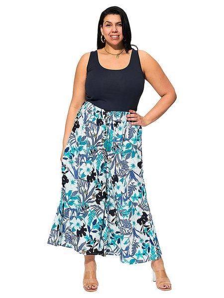 Aller Simplement Spodnie w kolorze biało-niebieskim rozmiar: 42-48. Białe spodnie materiałowe damskie Aller Simplement, bez wzorów, z bawełny. Za 61.17 zł.