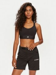 Adidas Biustonosz sportowy FastImpact Luxe Run IQ3359 Czarny. Czarne biustonosze sportowe damskie Adidas, bez wzorów, z syntetyku. Za 269.99 zł.