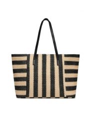 JENNY Torebka JNY-M-022-07 Czarny. Czarne shopper bag Jenny, bez wzorów, z syntetyku, bez dodatków. Za 129.99 zł.