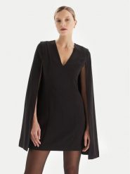 TWINSET Sukienka koktajlowa 252TT2402 Czarny Regular Fit. Czarne sukienki damskie Twinset, bez wzorów, z syntetyku, wizytowe, bez ramiączek. Za 1,469.00 zł.