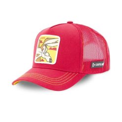 Czapka z daszkiem Capslab Looney Tunes Wile E Coyote Trucker CL/LOO5/1/COY1. Czerwone czapki z daszkiem damskie CapsLab, bez wzorów. Za 149.00 zł.