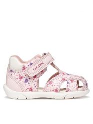 Geox Sandały B Sandal Zapito Girl B556FB 05404 C0811 Różowy. Czerwone sandały dziewczęce Geox, ze skóry, bez obcasa, bez zapięcia. Za 179.99 zł.