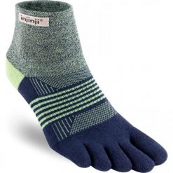 Skarpety trailowe damskie Injinji Mini-Crew. Niebieskie skarpetki damskie Injinji, bez wzorów. Za 148.50 zł.