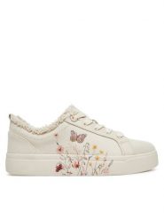 Aldo Sneakersy Wild Flowers 13918581 Beżowy. Brązowe obuwie sportowe damskie ALDO, z materiału, bez zapięcia. Za 319.99 zł.