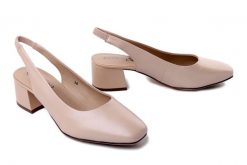 Caprice 9-29500-42 433 beige perlato, czółenka damskie. Brązowe czółenka damskie Caprice, bez wzorów, ze skóry, bez obcasa. Za 299.90 zł.