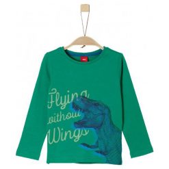 S.Oliver Koszulka Chłopięca Z Dinozaurem 116/122 Zielona. Zielone t-shirty i koszulki chłopięce S.Oliver. Za 69.00 zł.