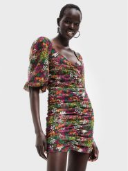 Desigual Sukienka codzienna Lara 22WWVW47 Kolorowy Slim Fit. Sukienki damskie Desigual, bez wzorów, z syntetyku, bez ramiączek. Za 289.99 zł.
