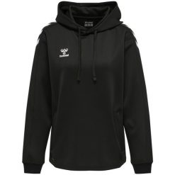 Bluza do piłki ręcznej damska Hummel Core XK z kapturem. Czarne bluzy damskie Hummel, xl, bez wzorów, z kapturem. Za 191.00 zł.