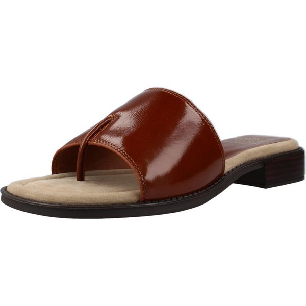 Sandały UNISA SANDALIA ABIERTA Brązowy. Brązowe sandały damskie Unisa, bez wzorów, ze skóry, bez obcasa, bez zapięcia. Za 292.99 zł.