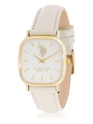 U.S. Polo Assn. Zegarek kwarcowy w kolorze złoto-kremowym rozmiar: onesize. Brązowe, analogowe zegarki damskie U.S. Polo Assn., metalowe. Za 250.95 zł.