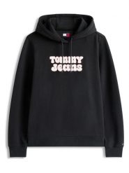 TOMMY JEANS Bluza w kolorze czarnym rozmiar: S. Czarne bluzy damskie Tommy Jeans, s, bez wzorów, z bawełny, z kapturem. Za 204.96 zł.