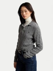 Polo Ralph Lauren Sweter 211972132500 Szary Regular Fit. Szare swetry klasyczne damskie Polo Ralph Lauren, xl, z wełny, bez kołnierzyka. Za 1,199.00 zł.