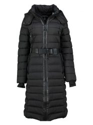 Geographical Norway Płaszcz pikowany "Eleonor" w kolorze czarnym rozmiar: L. Czarne płaszcze damskie Geographical Norway, l, bez wzorów, z tkaniny, bez kaptura. Za 395.00 zł.