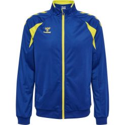 Kurtka z dresu Hummel Core 2.0. Niebieskie kurtki damskie Hummel, bez wzorów, z dresówki, bez kaptura. Za 223.50 zł.