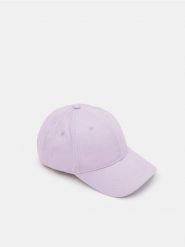 Czapka z daszkiem - różowy. Czerwone czapki z daszkiem damskie Sinsay, bez wzorów. Za 9.99 zł.