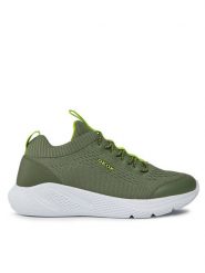Geox Sneakersy J Sprintye Boy J25GBA 0006K C0914 S Khaki. Brązowe buty sportowe chłopięce Geox, ze skóry, bez zapięcia. Za 154.99 zł.